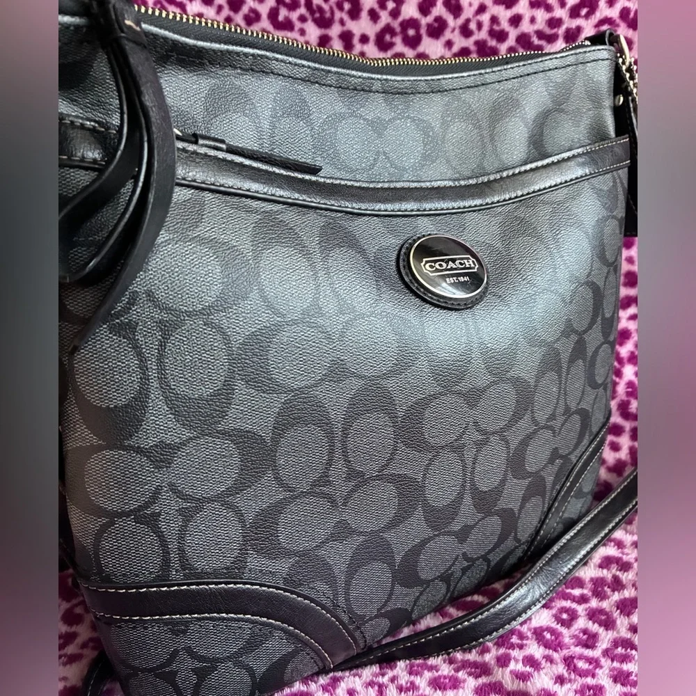 Coach Black Signature Crossbody Bag